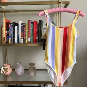 NWT Nike Retro Rainbow Stripe Bodysuit
